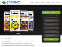 Tablet Screenshot of premiumbatteries.com